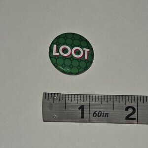 Loot Green Small 1" Round Pin Promotional Apple TV Series
